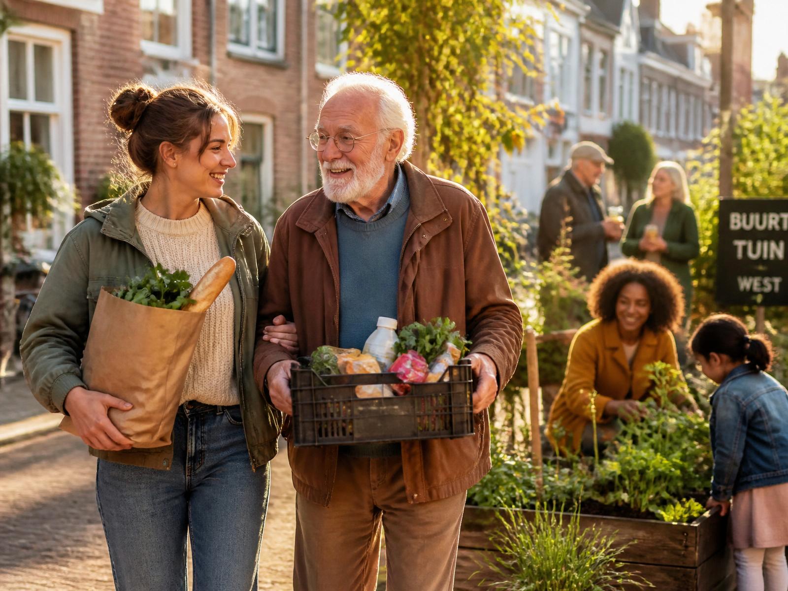 Buren die spullen en diensten met elkaar ruilen